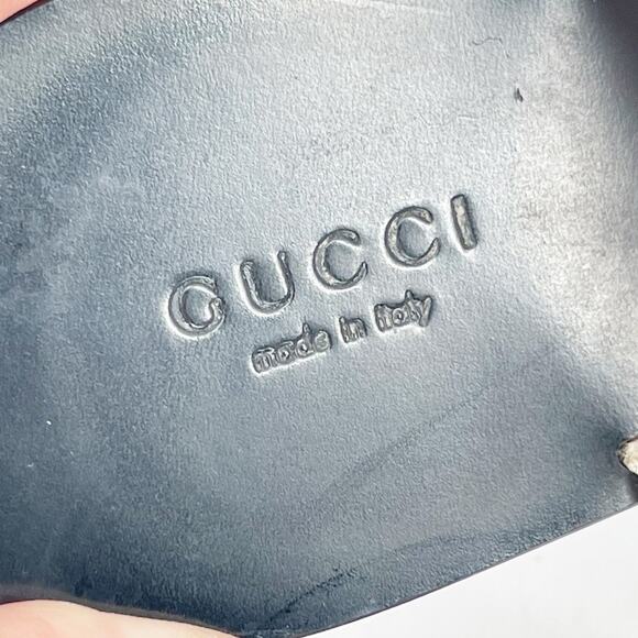 Gucci Gold Metallic Marmont GG Double G Thong Flip Flop Flat Sandal size EU 36.5 - Picture 7 of 12